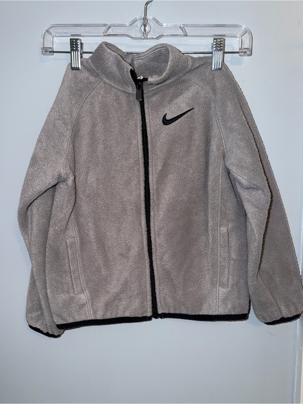 Nike Gray Fleece Zip-Up Jacket